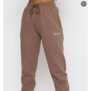 White Fox Love Me Right Sweatpants Mocha